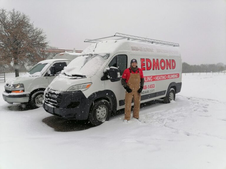 Edmond Air Tech in Oklahoma Winter Snow